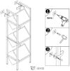 Rustic Farmhouse Industrial 3 Bin 36 Bottle Wine Rack Storage Display Shelf