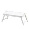 Versatile White Folding Tray - Perfect For Serving And Storage