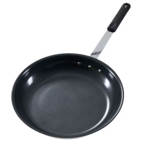 Ceramic Nonstick Egg Pan, Aluminum Frying Pan With Stainless Steel Base, Oven Safe, Dishwasher Safe Skillet (Option: Black 12IN)